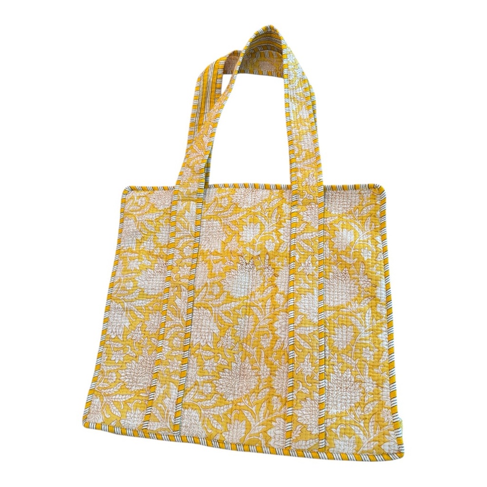 Boho Large Tote - yellow